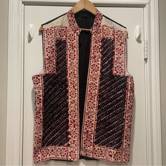 Unbranded Ethnic Vest Women’s Sz Small Med Hand Woven Boho Hippie Festival Color - Picture 1 of 7